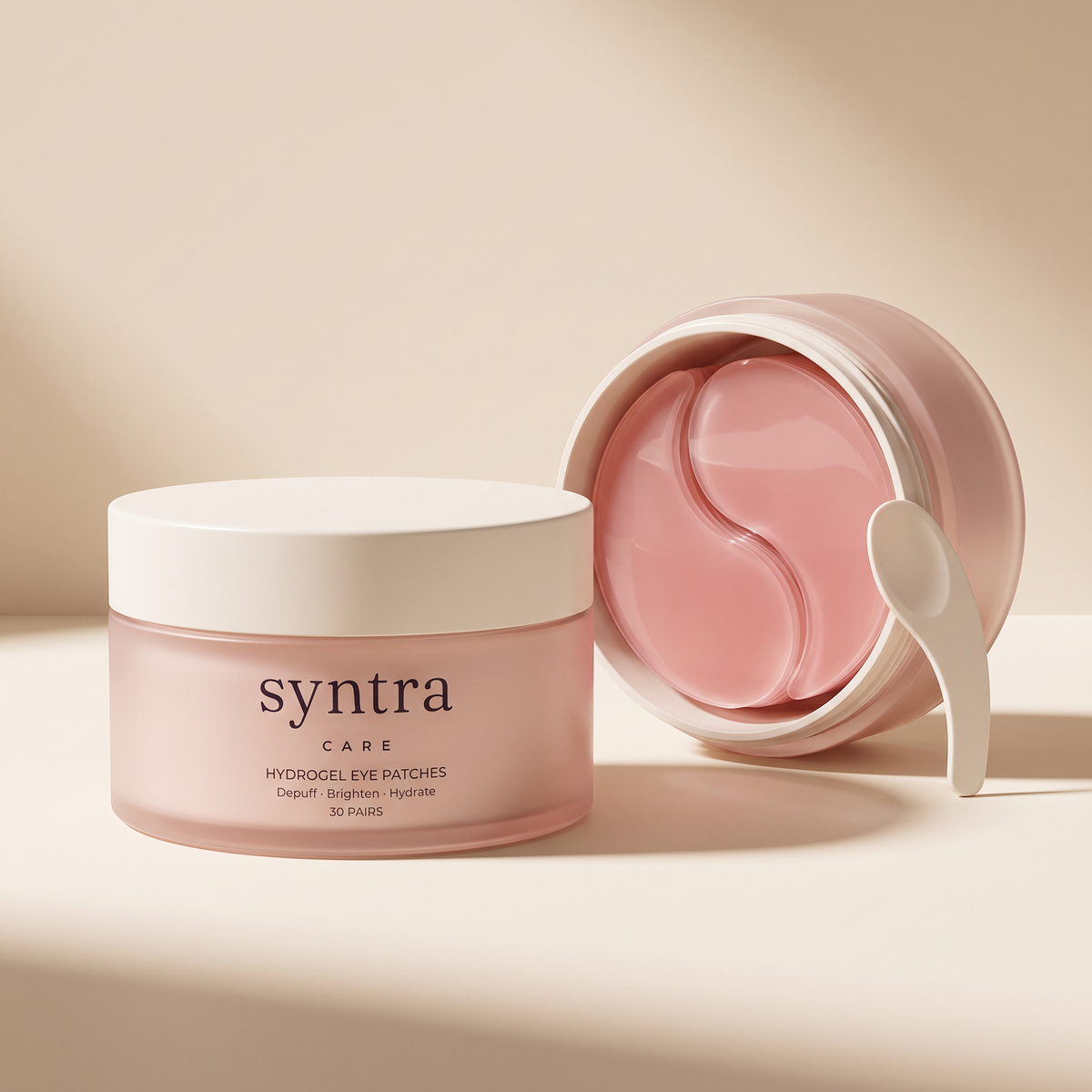 Syntra Care jar open with patches